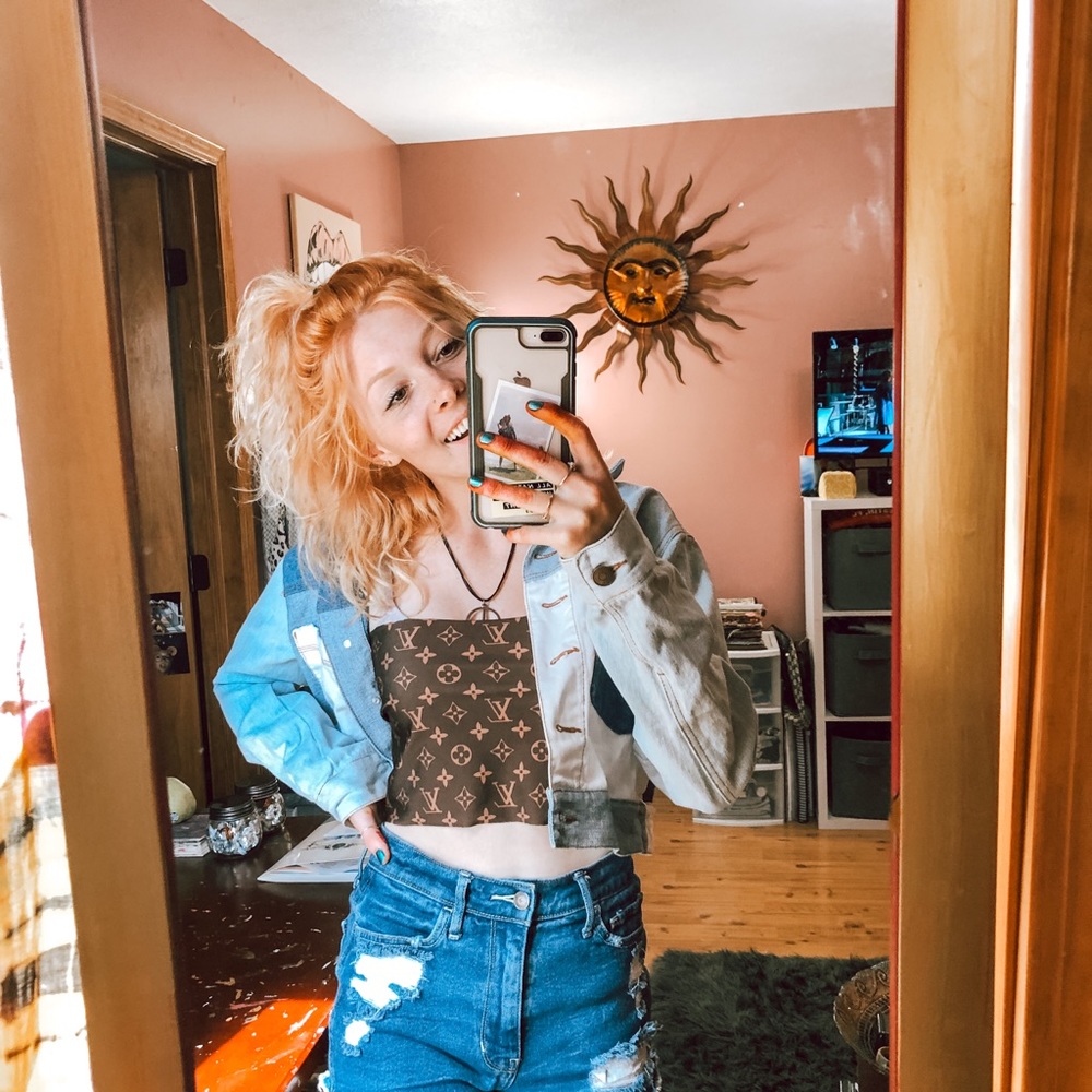 LV crop top